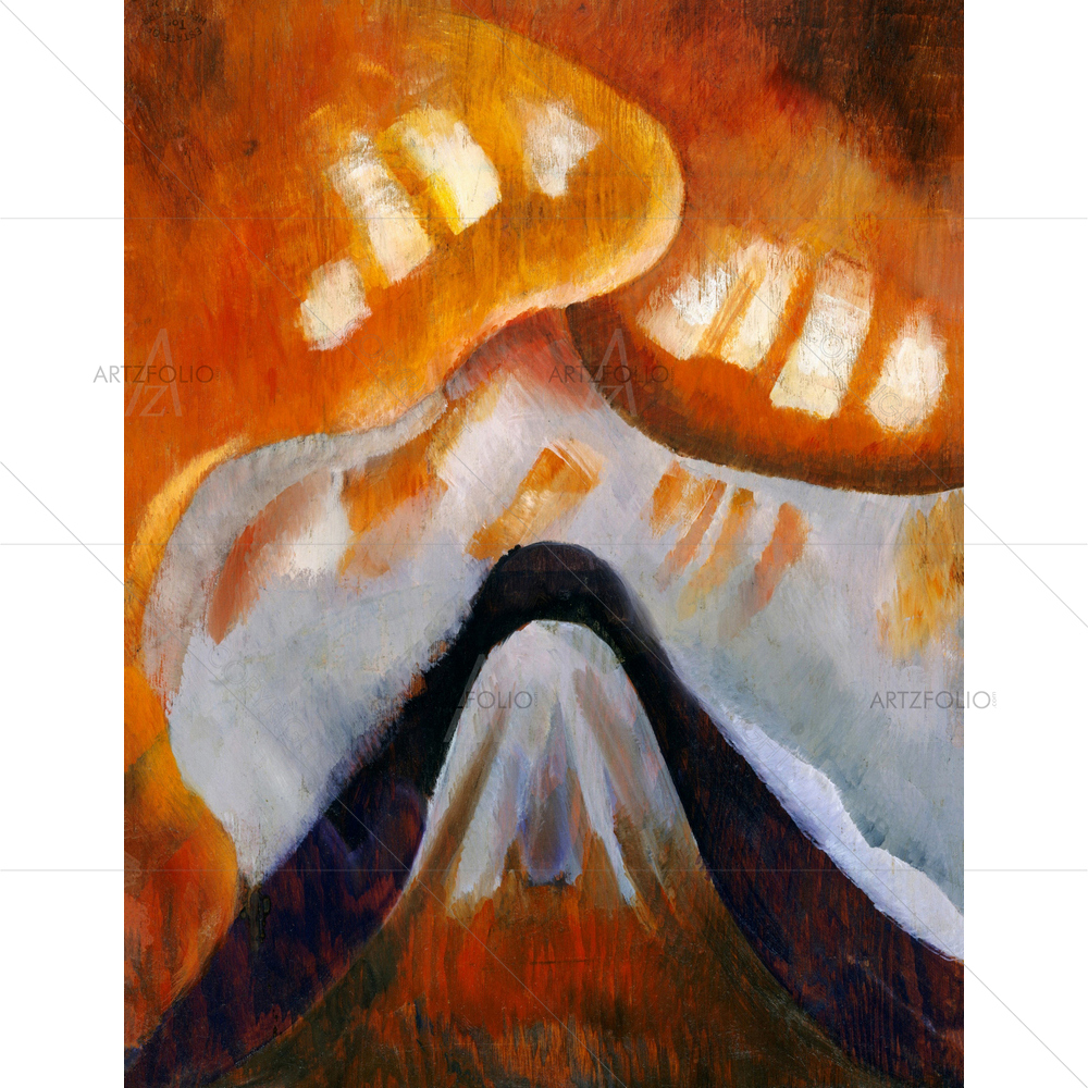 Mountain and Sky, Arthur Dove, 1925 — custom-size art design 5012536