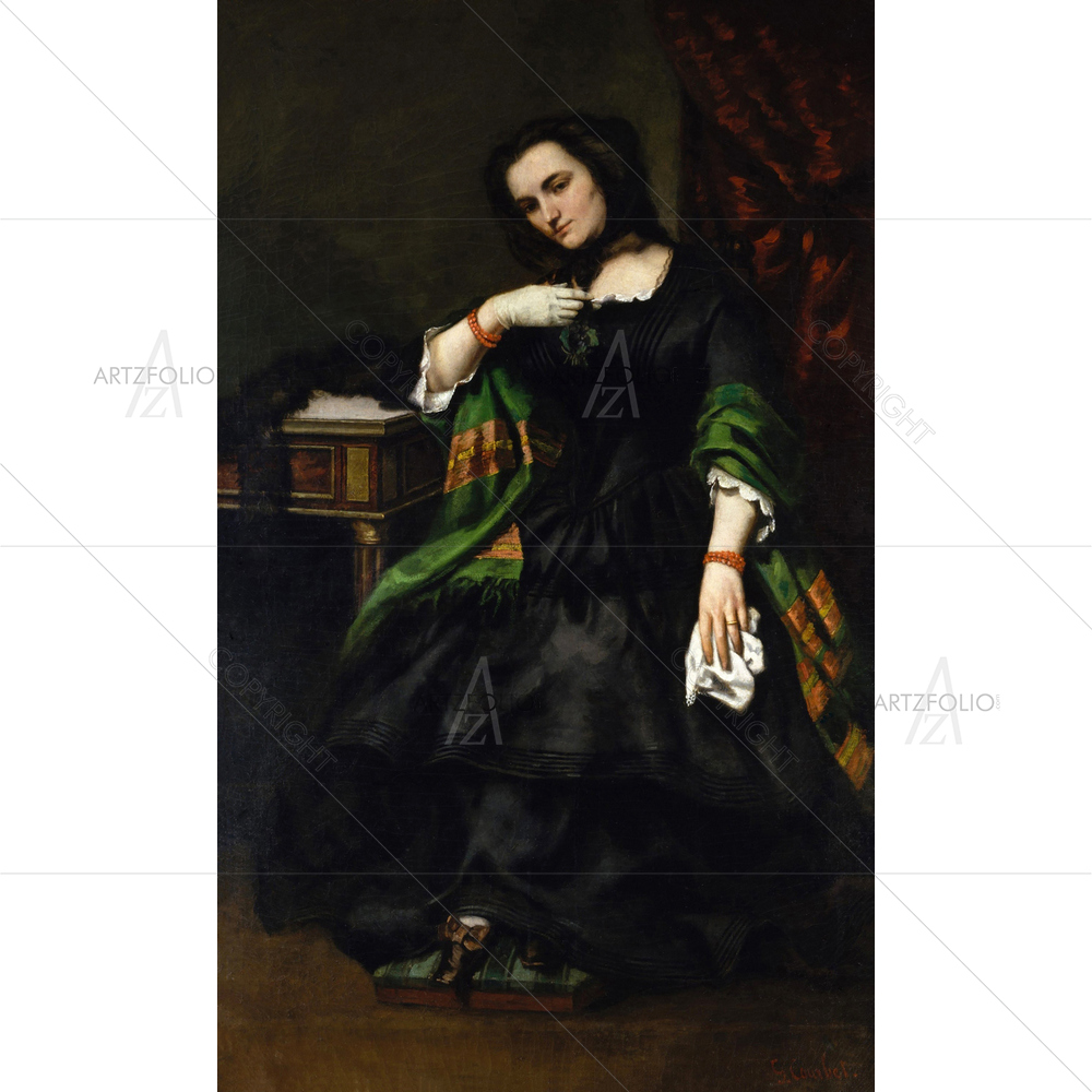 Madame Auguste Cuoq, Gustave Dore, 1852-57 — custom-size art design 5012549