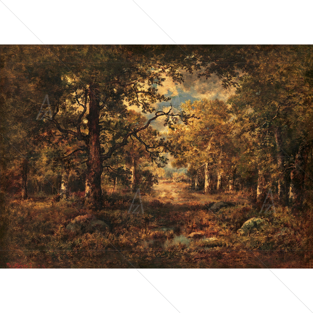 Vista Through Trees, Narcisse Virgillo Diaz, 1873 — Landscapes custom art by ArtzFolio