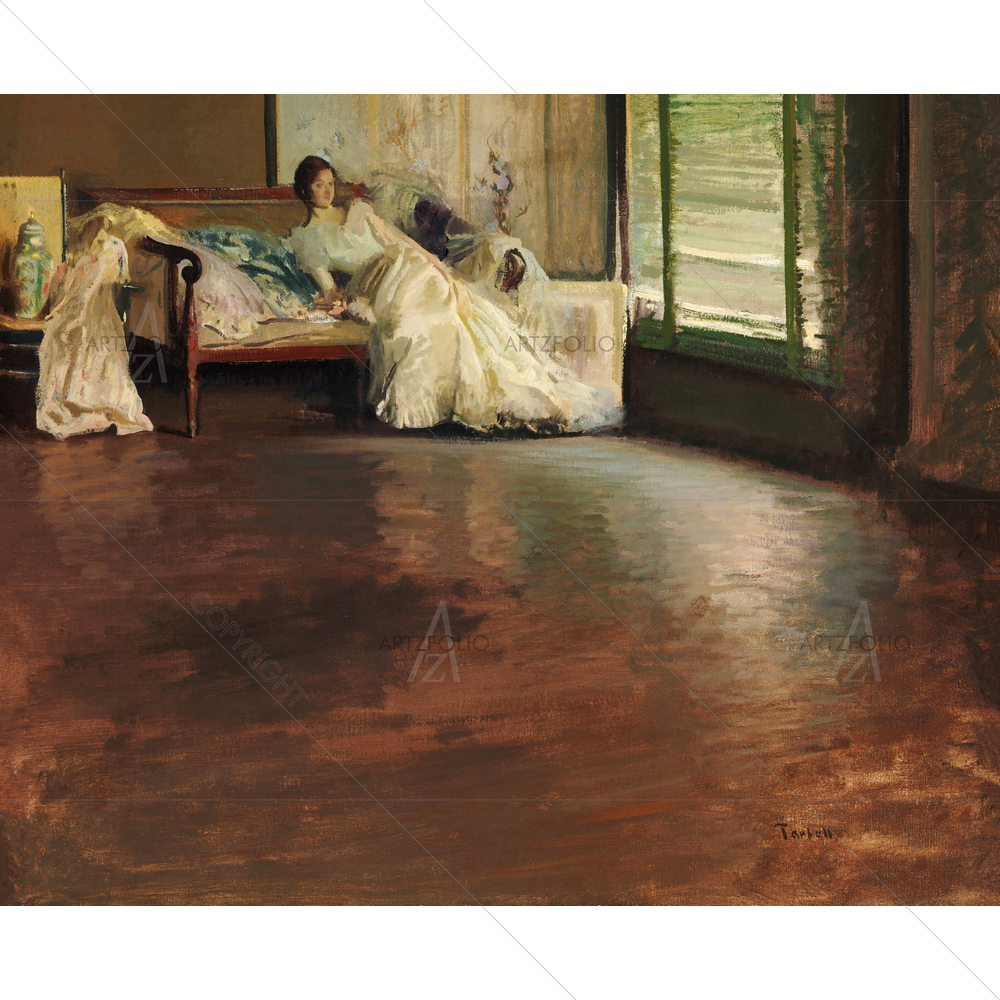 Across the Room, Edmund Charles Tarbell, 1899 — American custom art by ArtzFolio