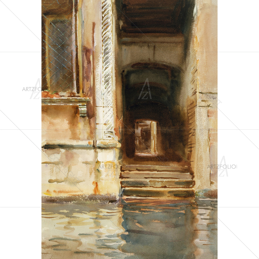 Venetian Passageway, John Singer Sargent, 1905 — custom-size art design 5012577
