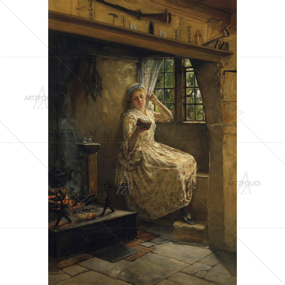 Cosey Corner, Frank Millet, 1884 — Adult custom art by ArtzFolio
