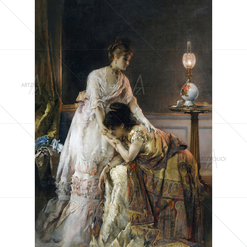 After the Ball, Alfred Stevens, 1874 — Devotional custom art by ArtzFolio