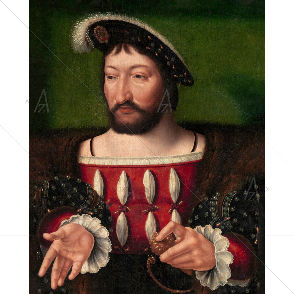 Francis I, Joos Van Cleve, 1525 — custom-size art design 5012602