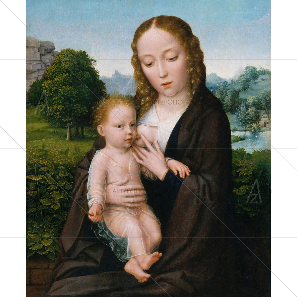 Virgin and Child, Simon Bening, 1520 — custom-size art design 5012603