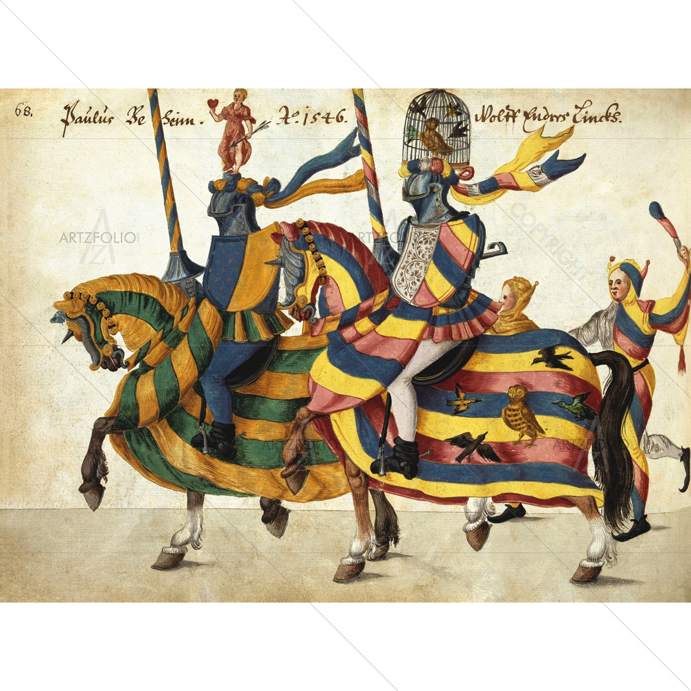 Tournaments and Parade in Nuremberg, 1585-1650 — Entertainment custom art by ArtzFolio