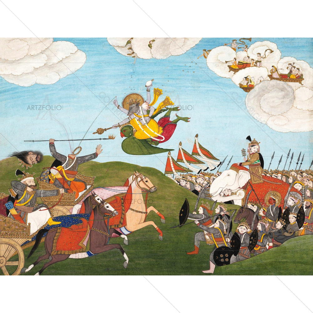 Hindu God Vishnu as Varaha — custom-size art design 5012614