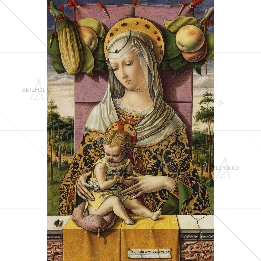 Madonna and Child, Carlo Crivelli, 1480 — custom-size art design 5012619