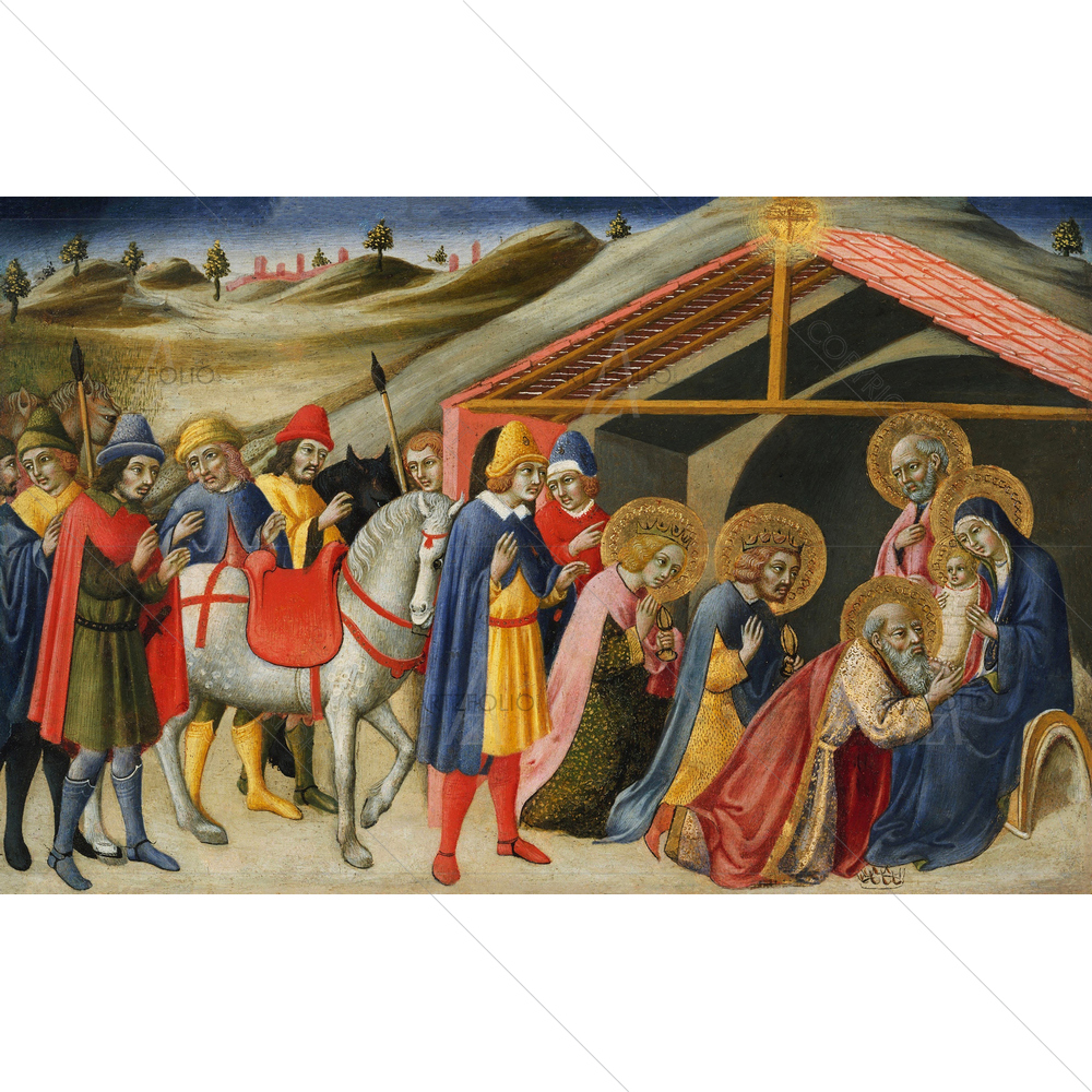 Adoration of Magi, Sano Di Pietro, 1470 — Devotional custom art by ArtzFolio