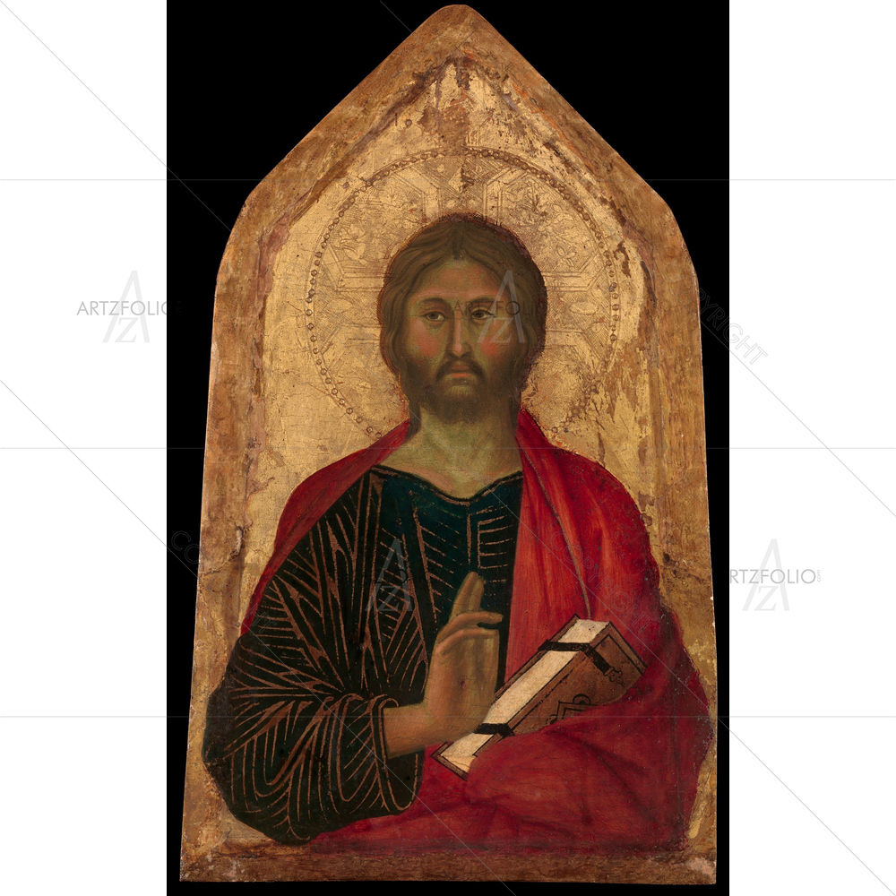 Christ Blessing, Segna Di Buonaventura, 1311 — Devotional custom art by ArtzFolio
