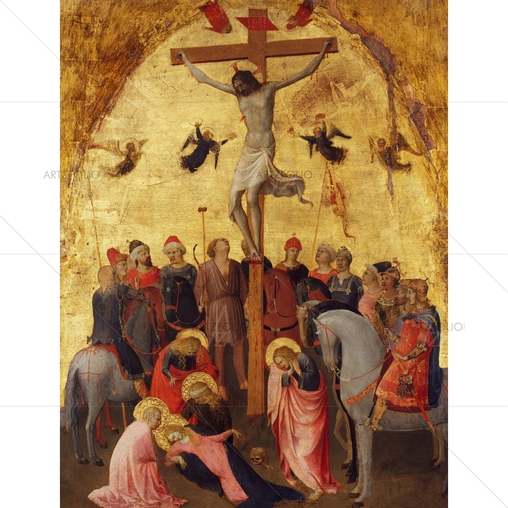 Crucifixion, Fra Angelico, 1420-23 — Devotional custom art by ArtzFolio