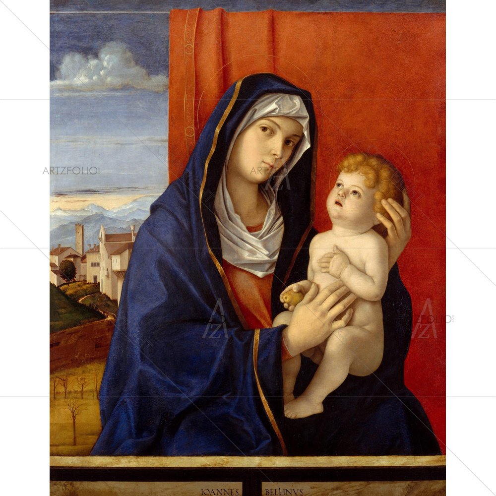 Madonna and Child, Giovanni Bellini, 1480 — custom-size art design 5012637