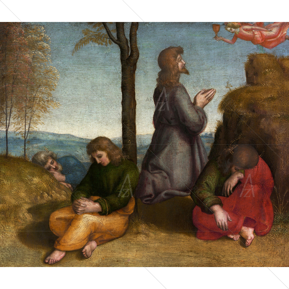 The Agony in Garden, Raphael, 1505-20 — custom-size art design 5012639
