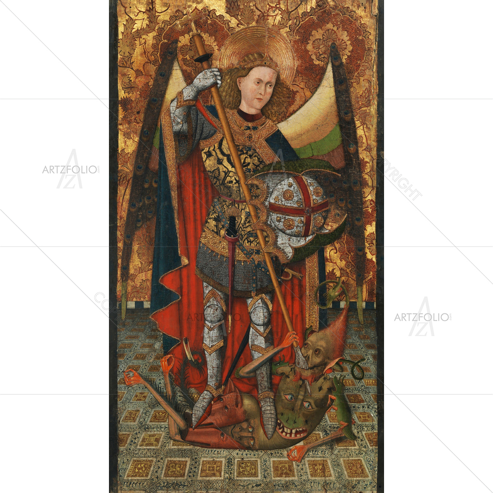 Saint Michael, 1450-1500 by Master of Belmonte — custom-size art design 5012642