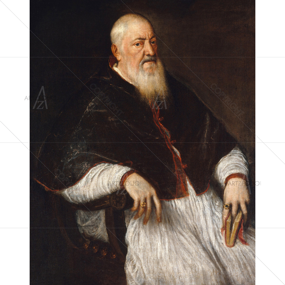 Filippo Archinto, Titian, 1555 — custom-size art design 5012657