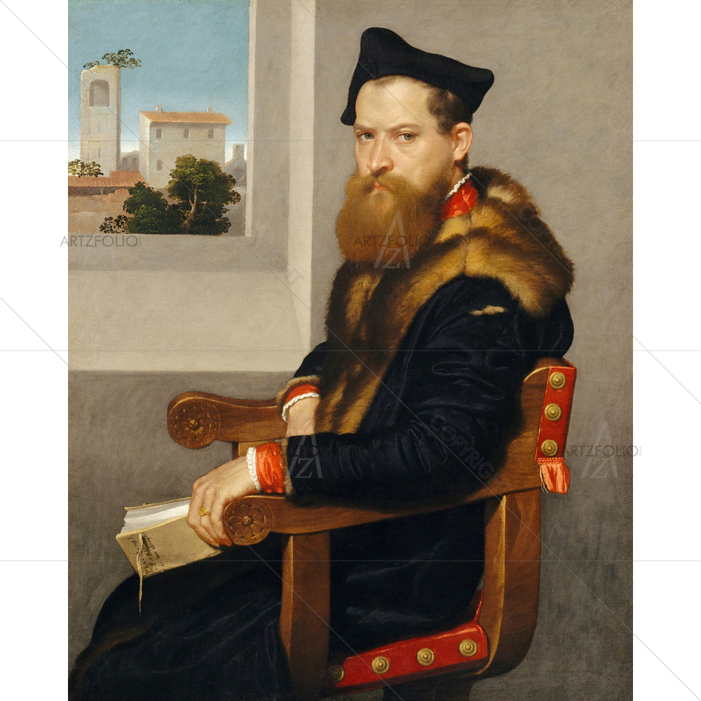 Bartolommeo Bonghi, Giovanni Battista Moroni, 1533 — custom-size art design 5012664