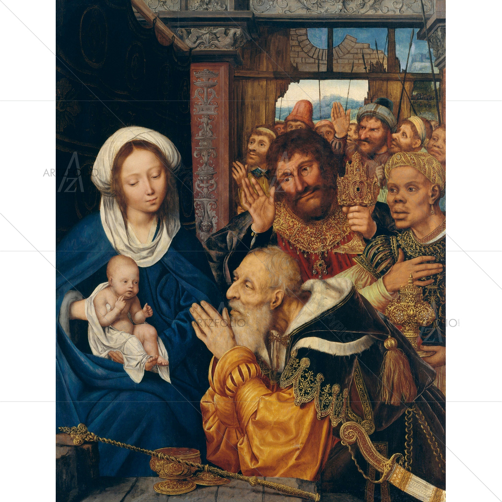 The Adoration of Magi, Quentin Metsys, 1526 — custom-size art design 5012665