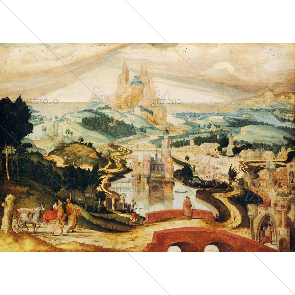 The Arrival in Bethlehem, Master LC, 1540 — custom-size art design 5012666