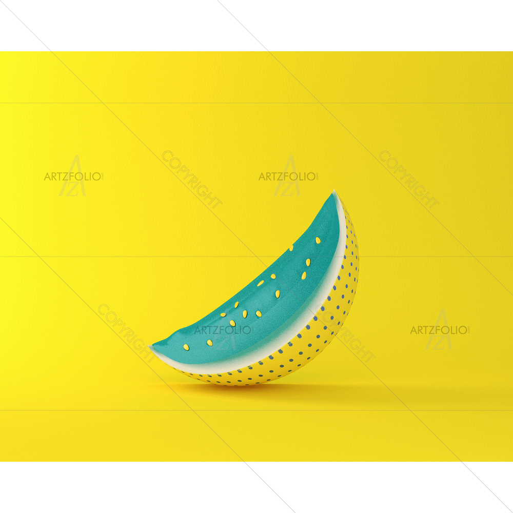 Colorful Watermelon D4 — Cuisine custom art by ArtzFolio