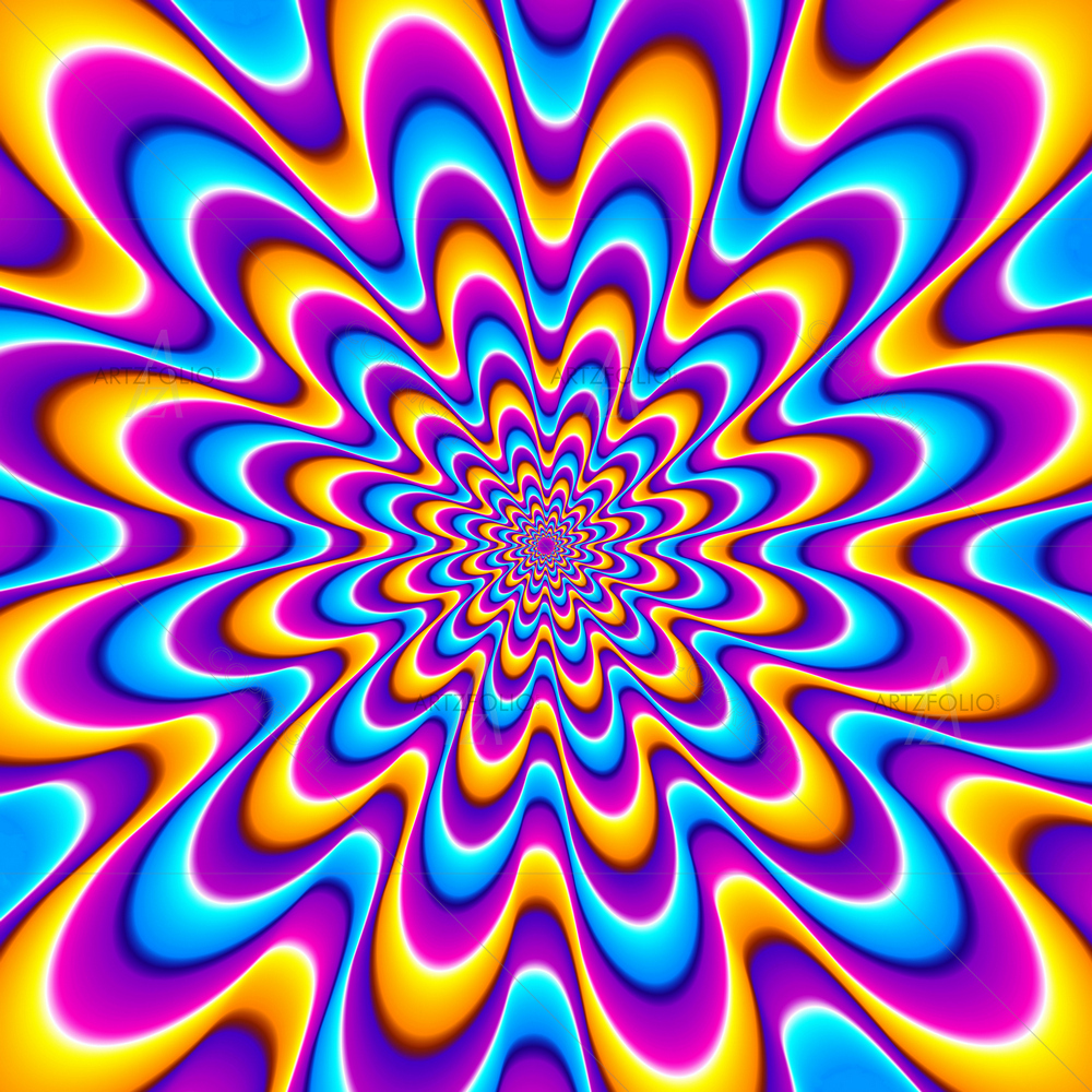 Colorful Spirals — custom-size art design 5012690