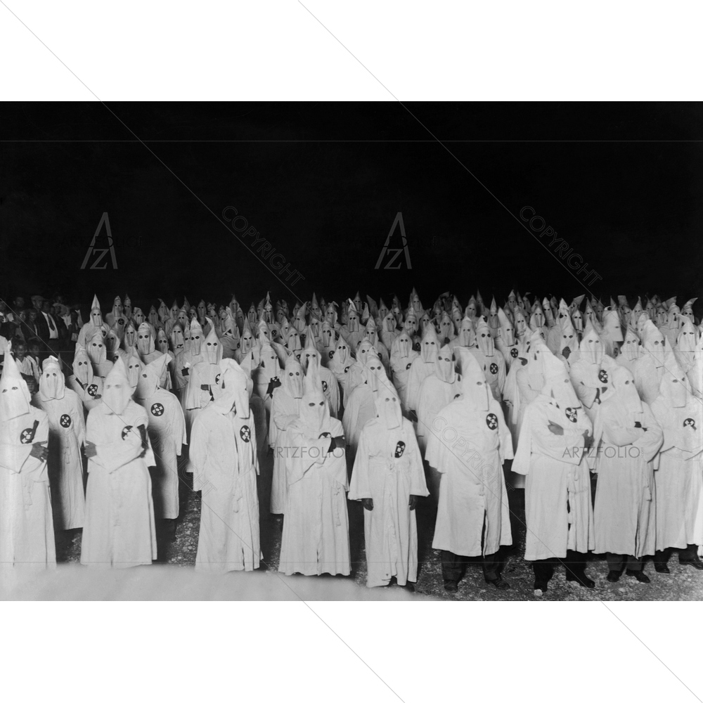 Ku Klux Klan Men Gathering — American custom art by ArtzFolio