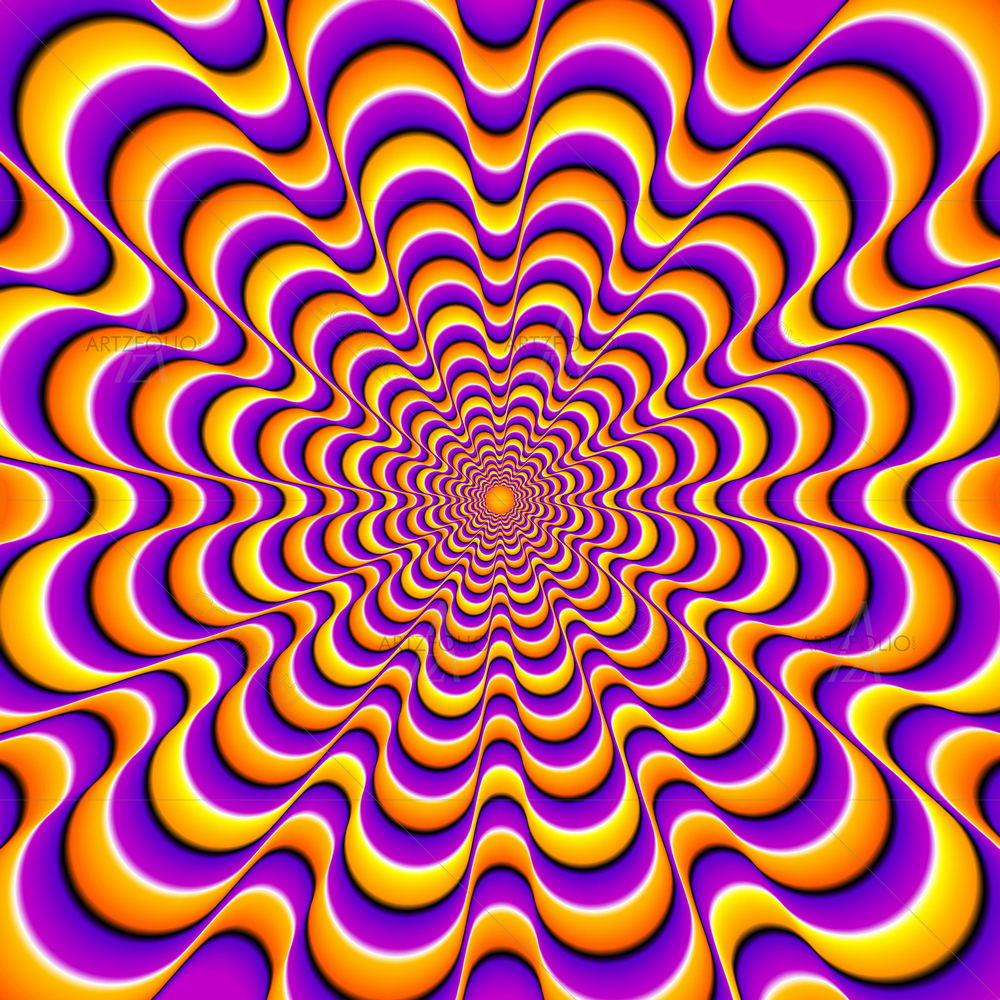 Yellow Spirals — custom-size art design 5012714