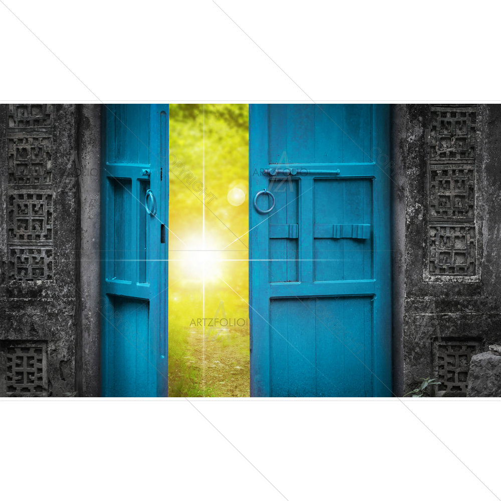 Open Door and Heaven Light — custom-size art design 5012738