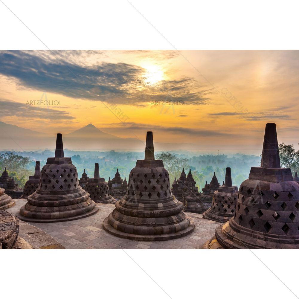 Taman Lumbini Park, Jawa, Indonesia — custom-size art design 5012742