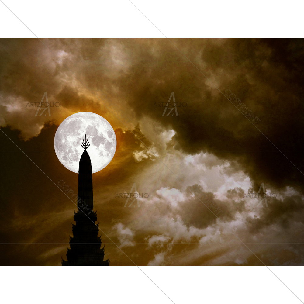 Super Moon — Devotional custom art by ArtzFolio