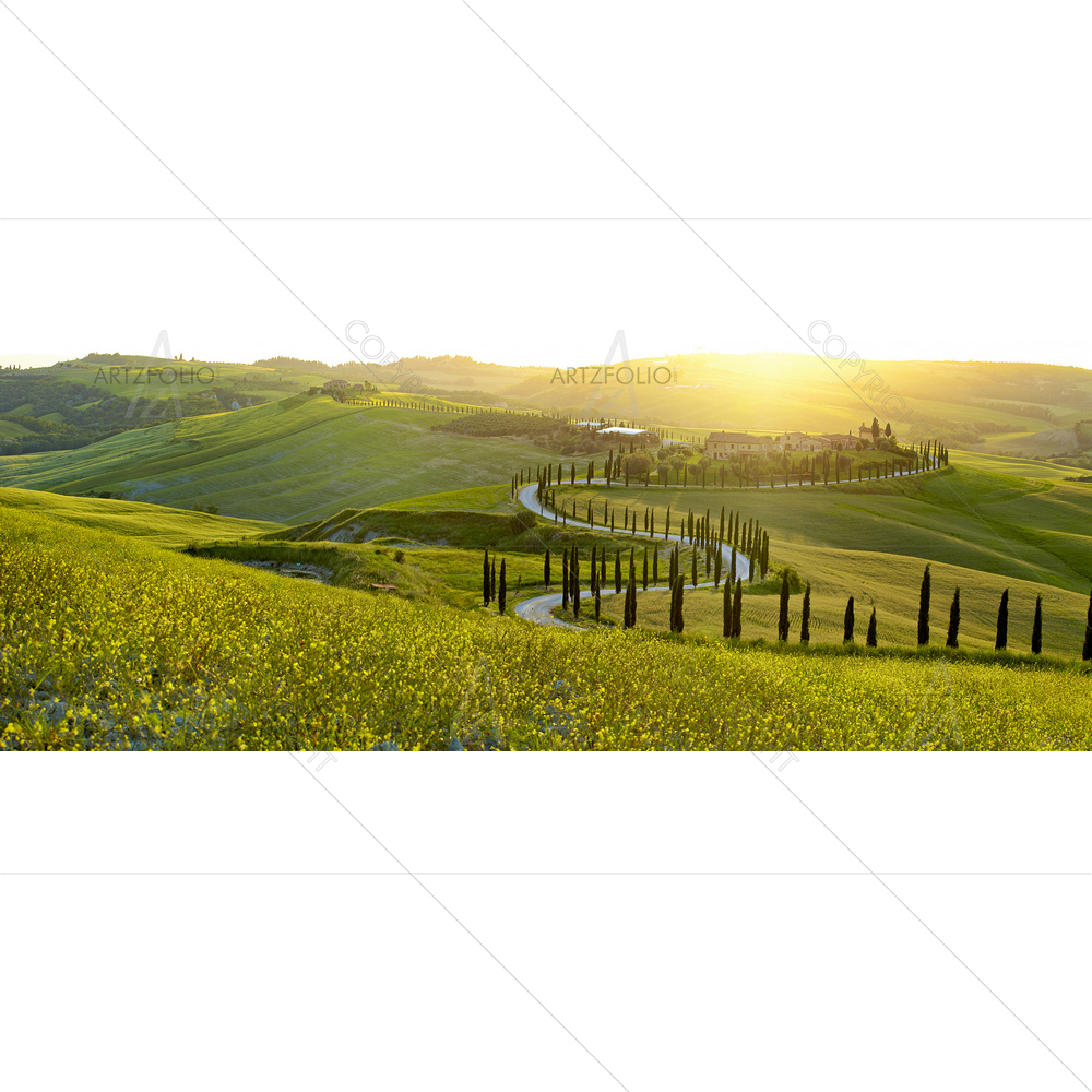 Tuscany Landscape, Italy — custom-size art design 5012751