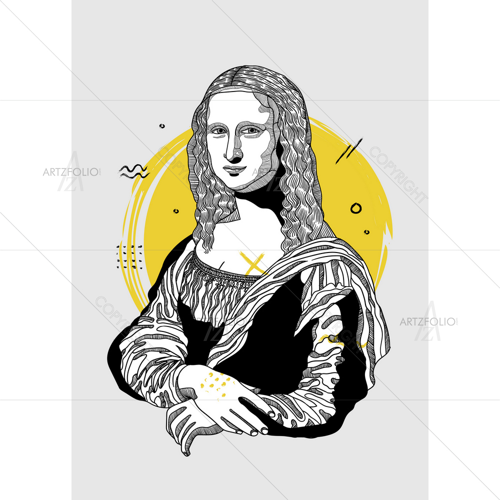 Mona Lisa D1 — Kids & Nursery custom art by ArtzFolio