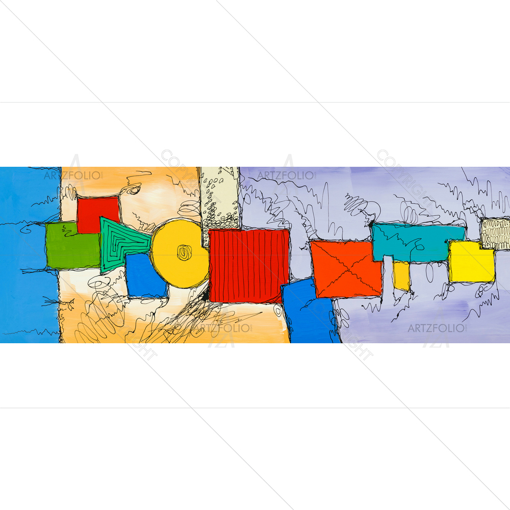 Colorful Abstract D6 — Abstract custom art by ArtzFolio