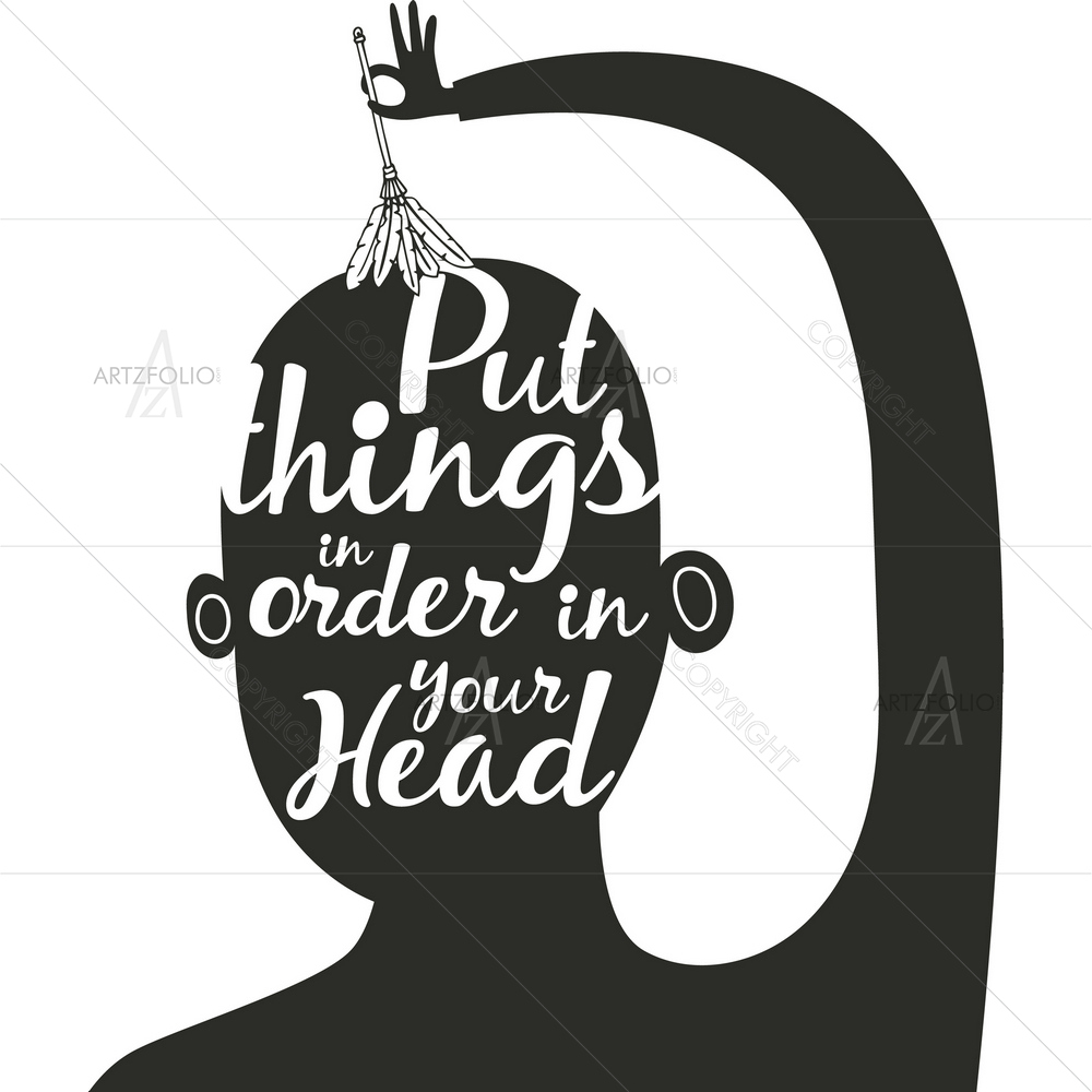 Things in Order Motivational Quote — custom-size art design 5012779