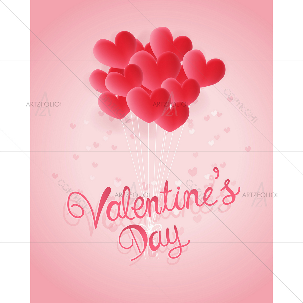 Heart Balloons — custom-size art design 5012781