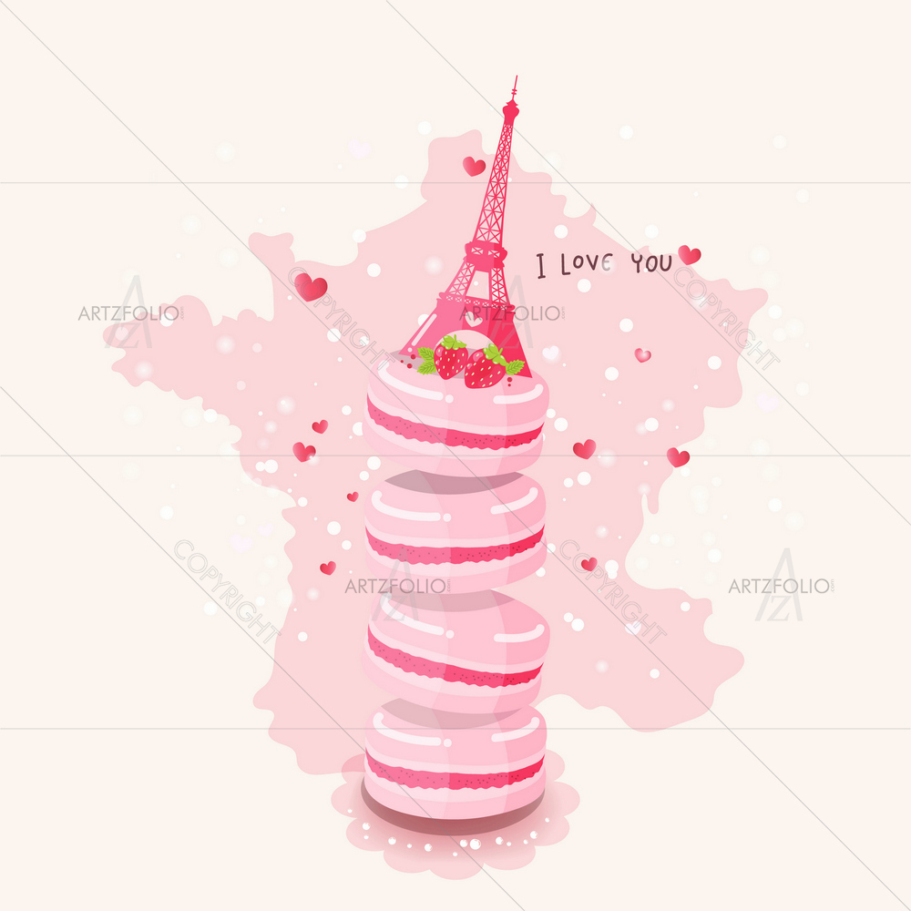Eiffel Tower, Paris D5 — custom-size art design 5012800