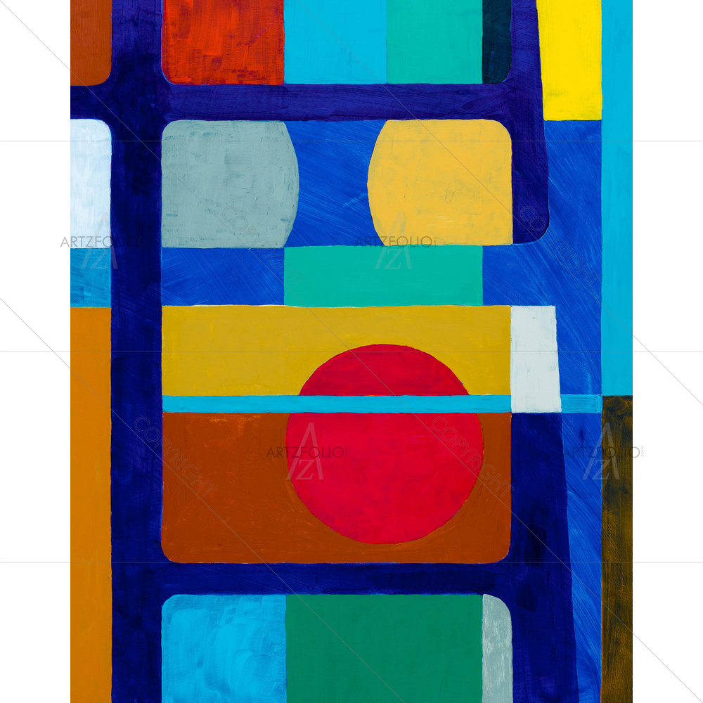 Abstract Bold Blocks — custom-size art design 5012822