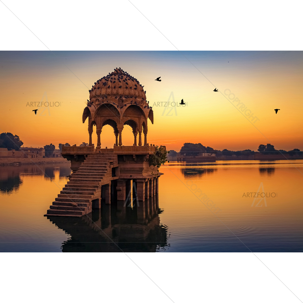 Temple Ruins, Jaipur, Rajasthan — custom-size art design 5012858
