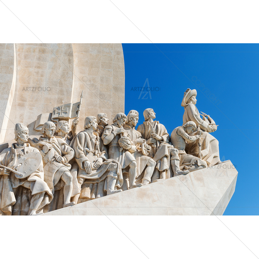Monument to Discoveries — Fluid marble custom art by ArtzFolio