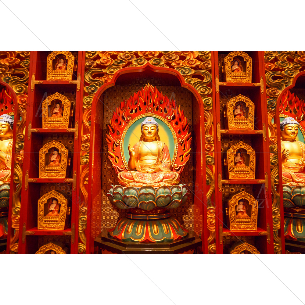 Lord Buddha Sitting on Lotus, Singapore — custom-size art design 5012889