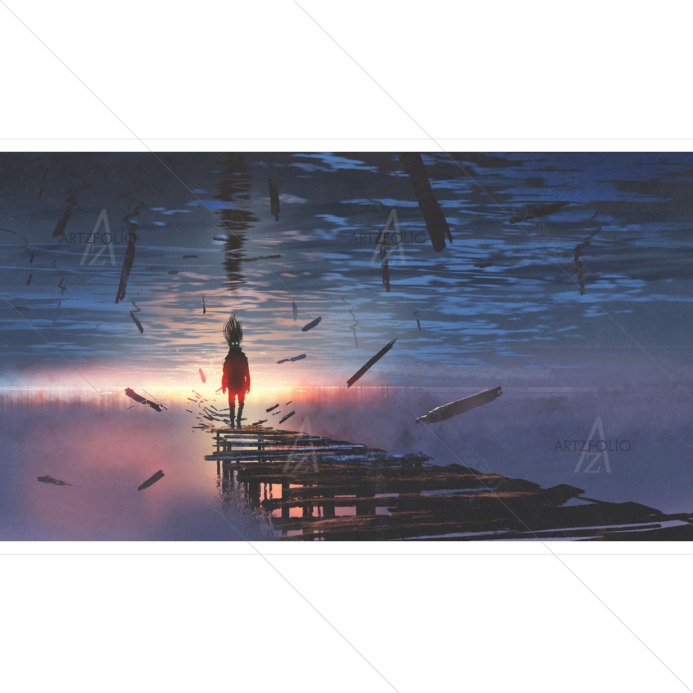 Upside Down World — Sunsets custom art by ArtzFolio