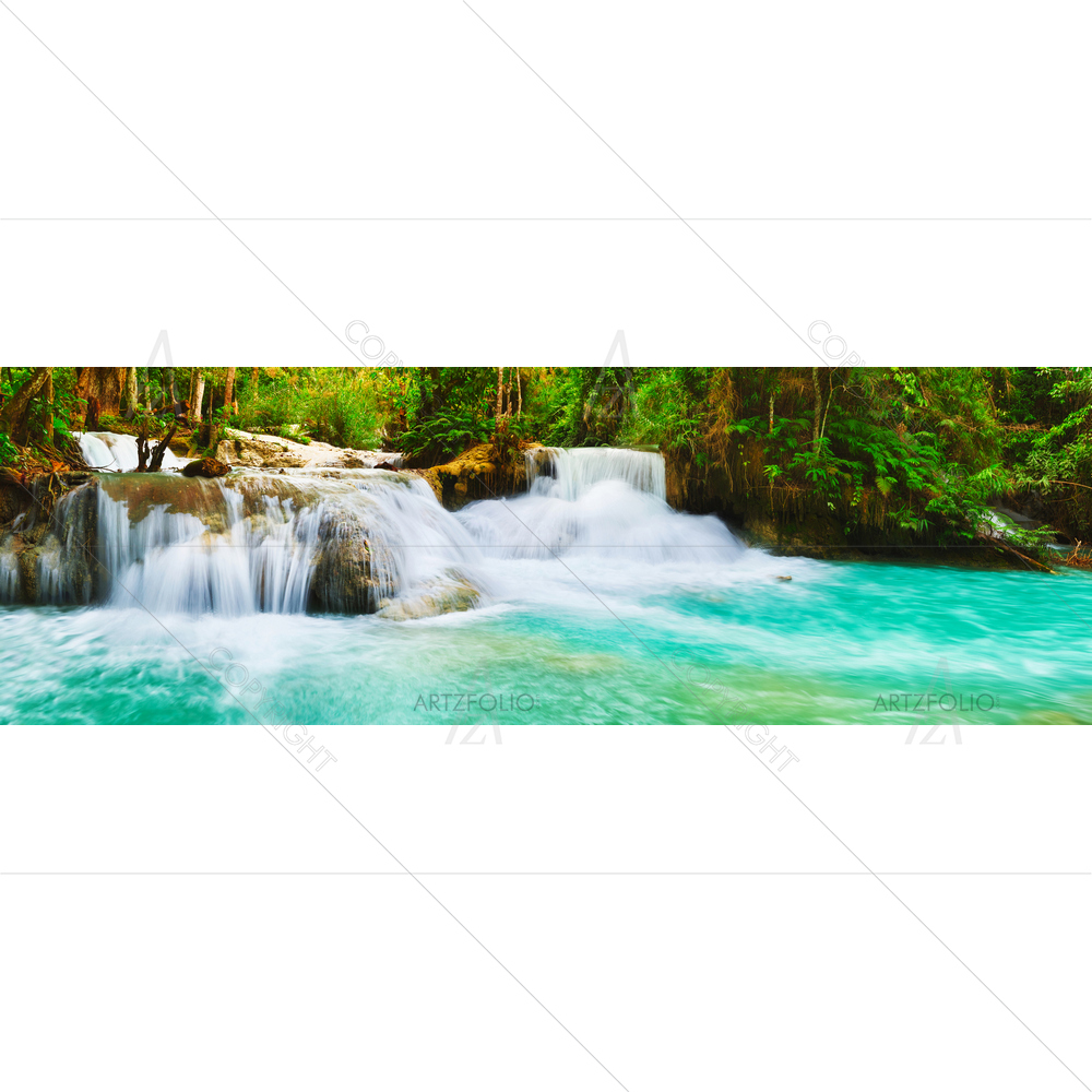 Tat Kuang Si Waterfalls, Laos — custom-size art design 5012900