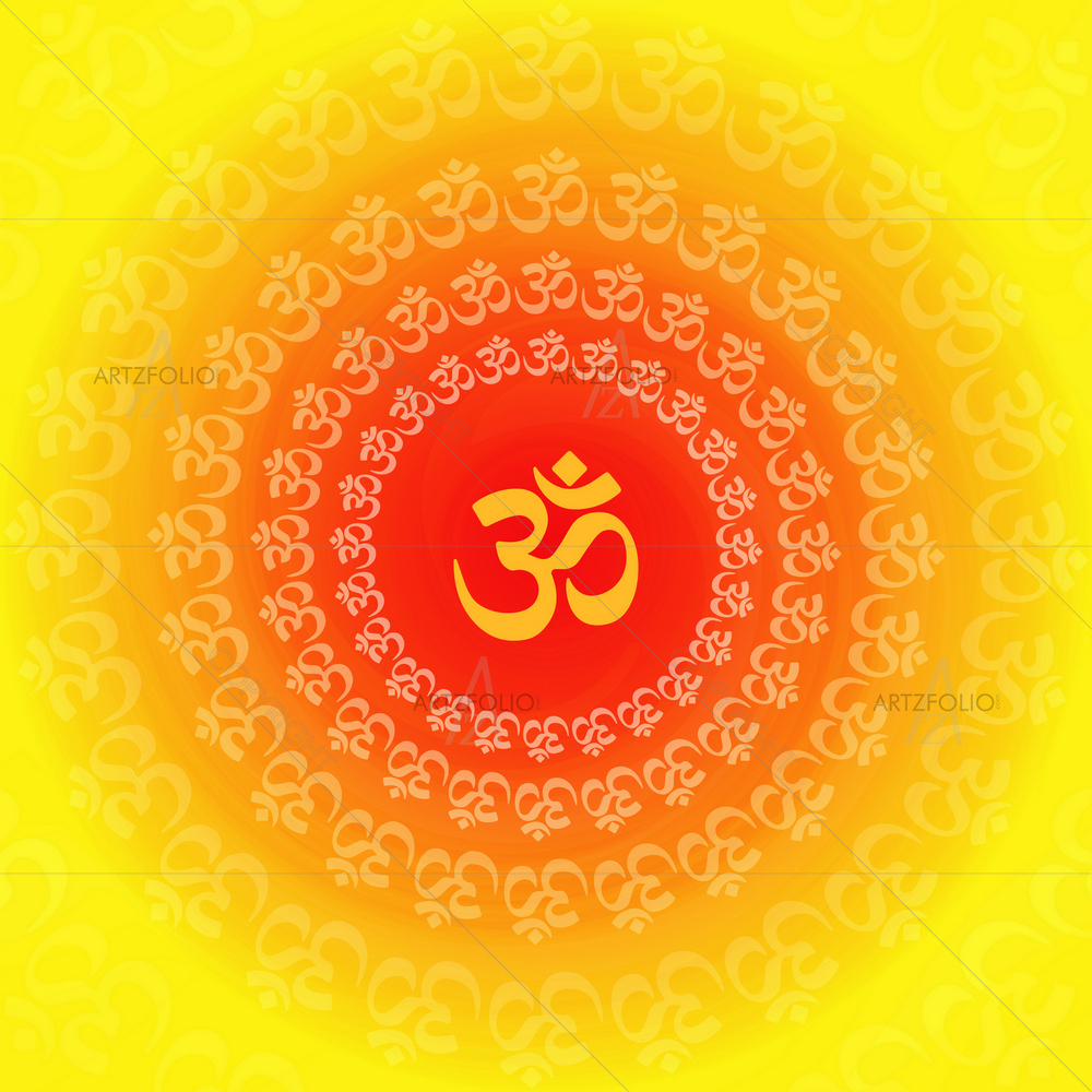 Om Symbol D7 — custom-size art design 5012913