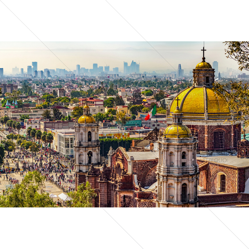 Basilica Of Our Lady of Guadalupe, Mexico — custom-size art design 5012917