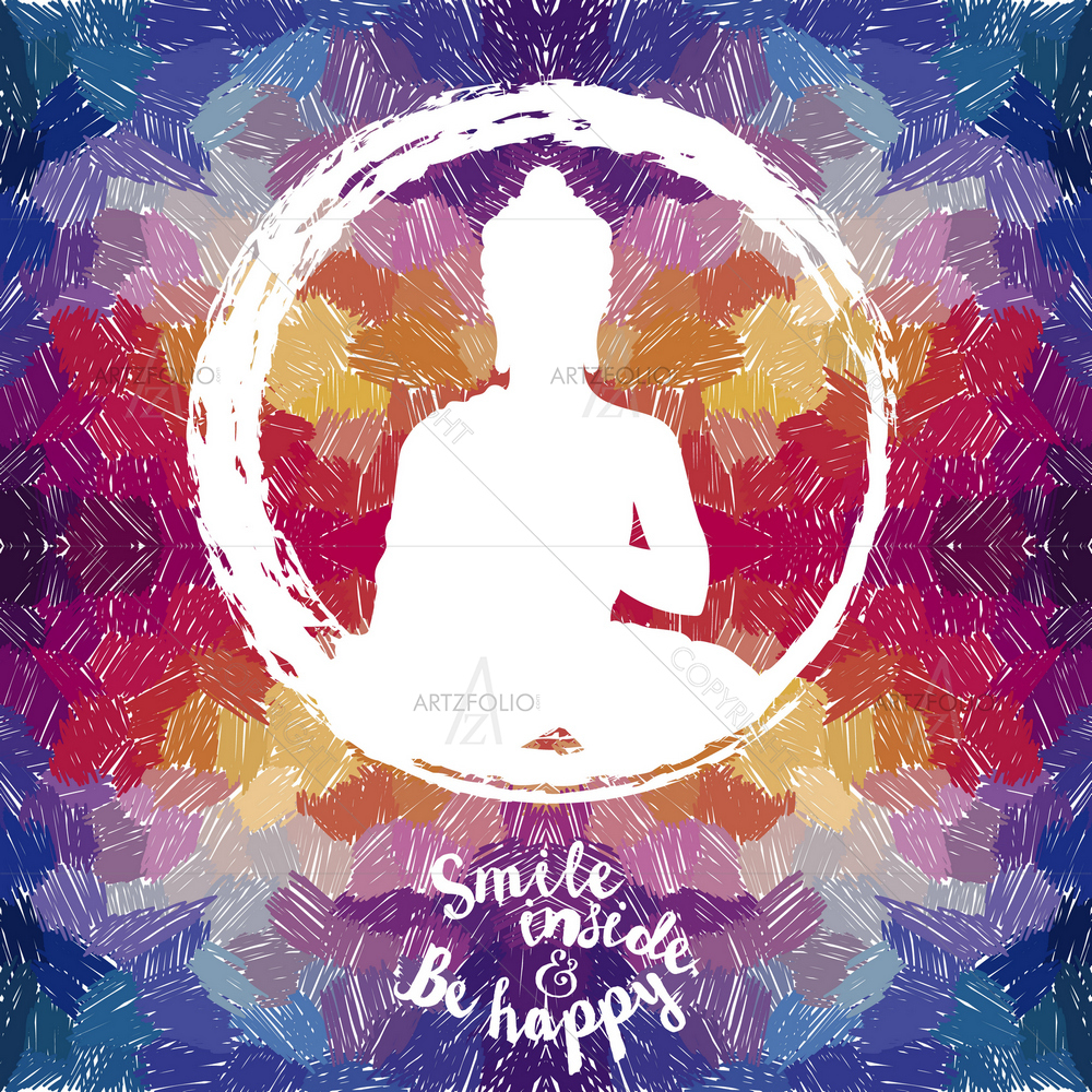 Lord Buddha Silhouette D3 — custom-size art design 5012924