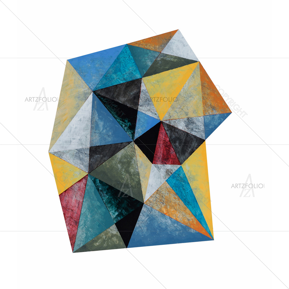 Abstract Crystalline D1 — Abstract custom art by ArtzFolio