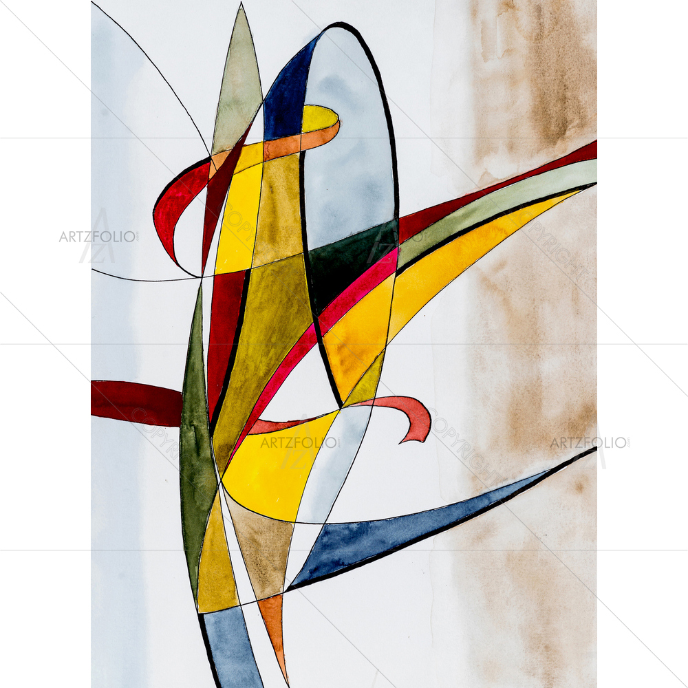 Watercolor Abstract D8 — Abstract custom art by ArtzFolio