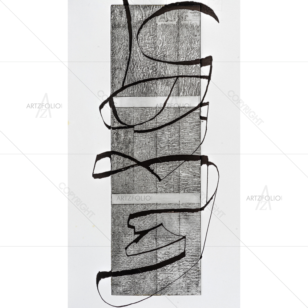 Monochrome Calligraphy — Abstract custom art by ArtzFolio
