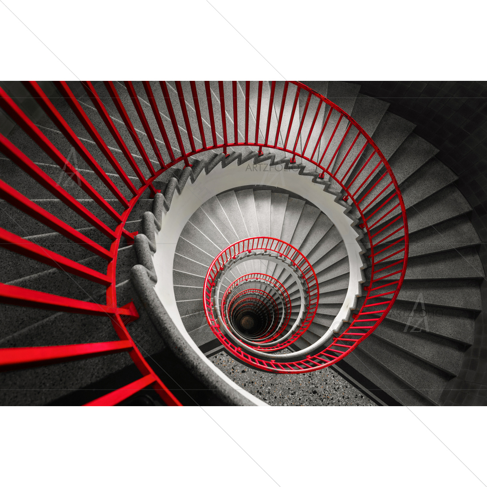 Abstract Spiral Staircase — custom-size art design 5012946