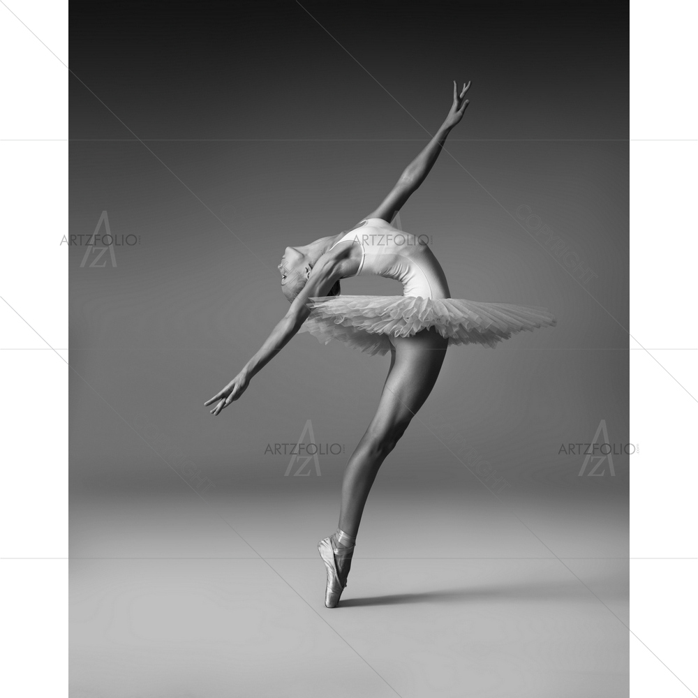 Ballerina in Tutu and Pointe Shoes — Devotional custom art by ArtzFolio