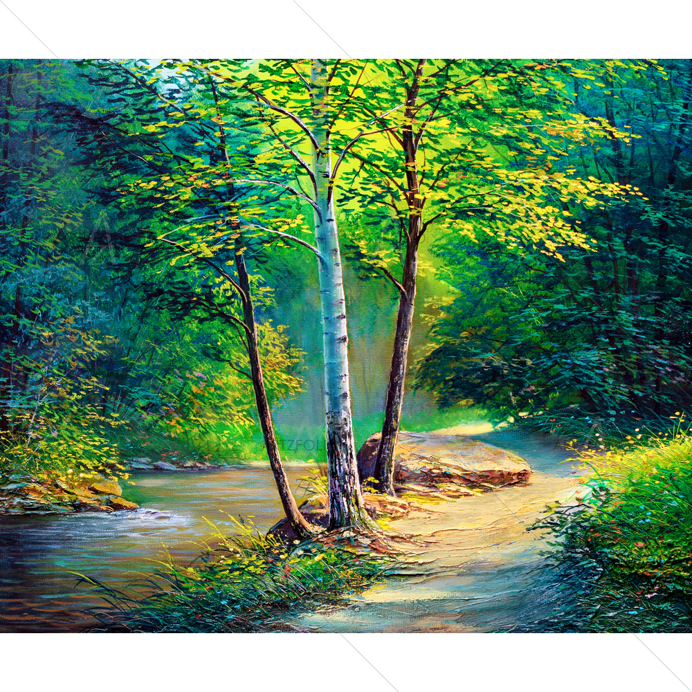 Landscape Forest — Botanical custom art by ArtzFolio